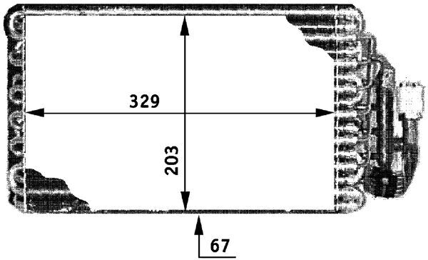 Evaporator, air conditioning