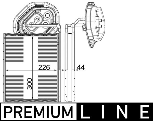 Evaporator, air conditioning 2