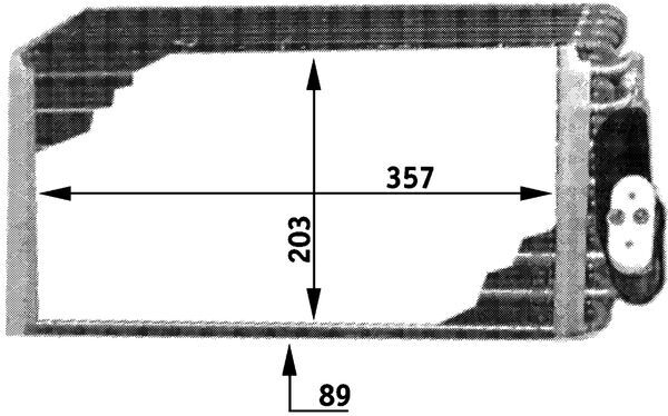 Evaporator, air conditioning