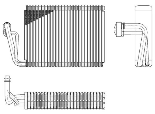 Evaporator, air conditioning