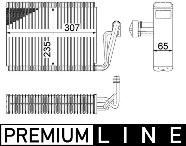 Evaporator, air conditioning 2