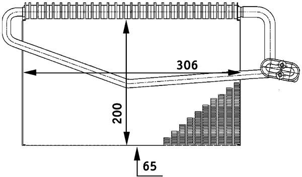 Evaporator, air conditioning