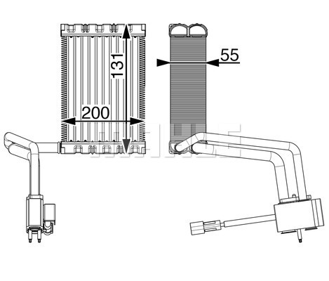 MAHLE AE 5 000P Výparník,...