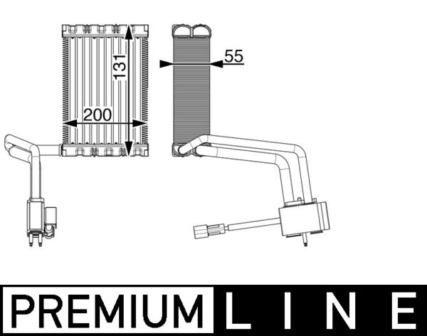 Evaporator, air conditioning