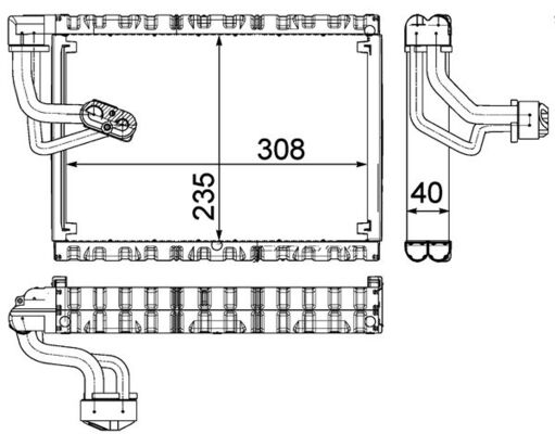 MAHLE AE 90 000P Výparník,...