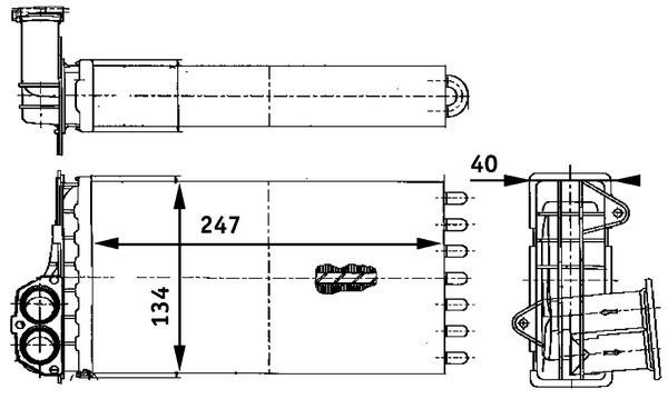 MAHLE AH 88 000P Hőcserélő,...