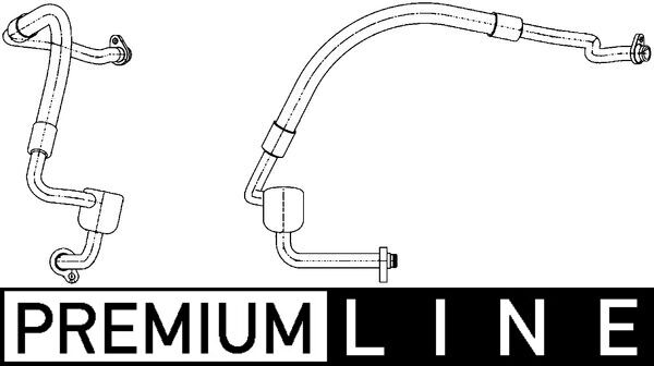 MAHLE AP 124 000P Lavtrykksledning, klimaanlegg