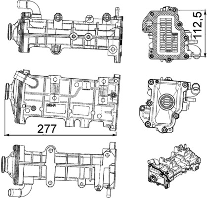 MAHLE CE 23 000P Radiator,...