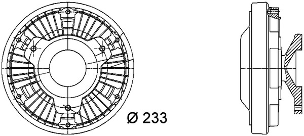 Clutch, radiator fan 3