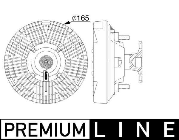 Clutch, radiator fan 2