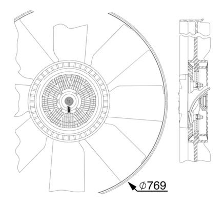 Fan, engine cooling