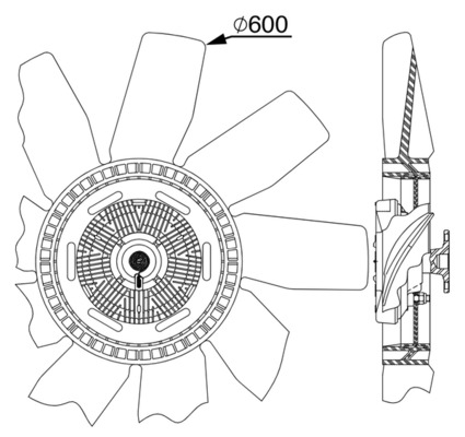 Fan, engine cooling