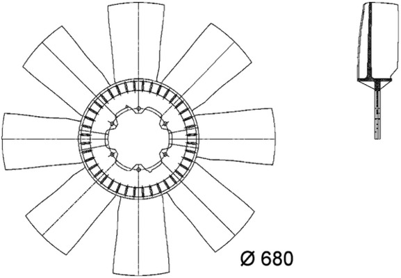 Fan Wheel, engine cooling