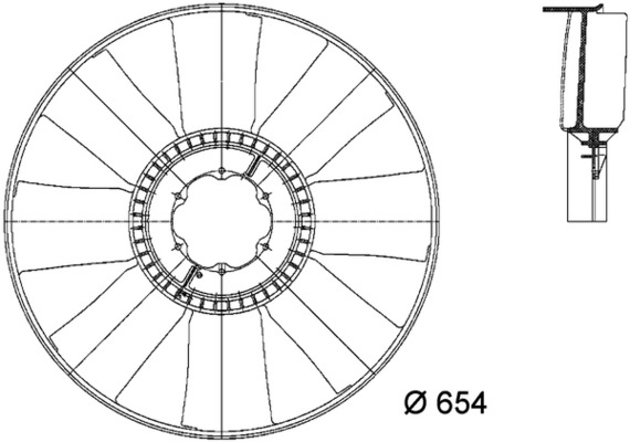Fan Wheel, engine cooling 3
