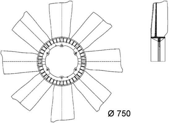 Fan Wheel, engine cooling 3