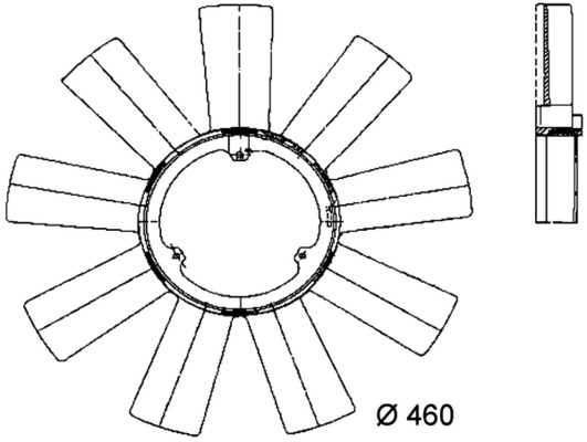 Fan Wheel, engine cooling 3