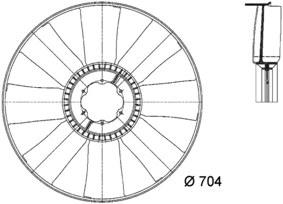Fan Wheel, engine cooling 3