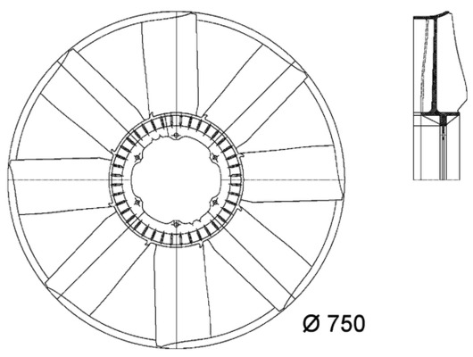 Fan Wheel, engine cooling