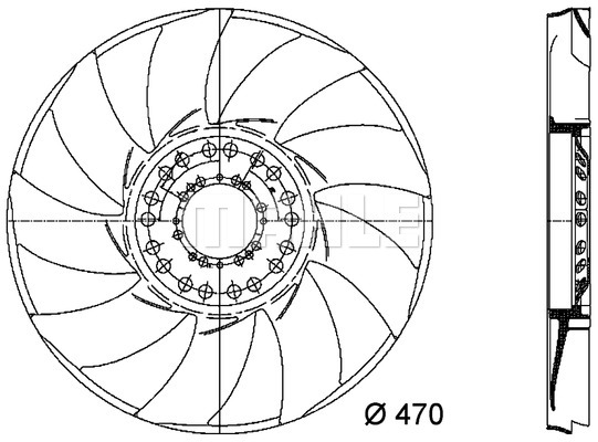 Fan Wheel, engine cooling 3