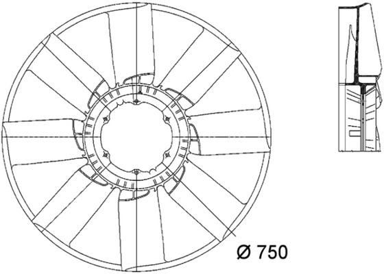 Fan Wheel, engine cooling 3