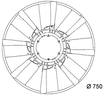 Fan Wheel, engine cooling 3
