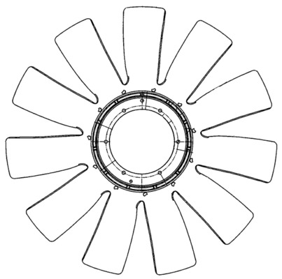 Fan Wheel, engine cooling