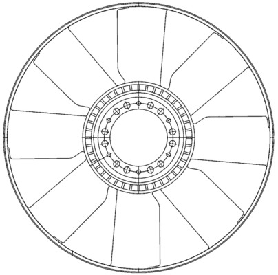 MAHLE CFW 79 000P Φτερωτή, ψύξη κινητήρα for IVECO