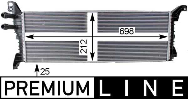MAHLE CIR 9 000P lavtemperaturkjøler, intercooler