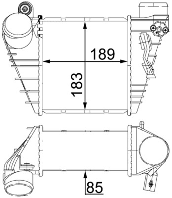 MAHLE CI 22 000S интеркулер...