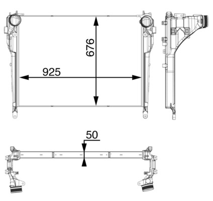 MAHLE CI 33 000P интеркулер...