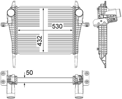 MAHLE CI 37 000P интеркулер...