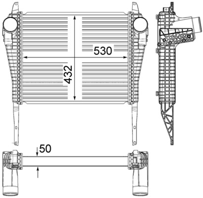 MAHLE CI 38 000P интеркулер...