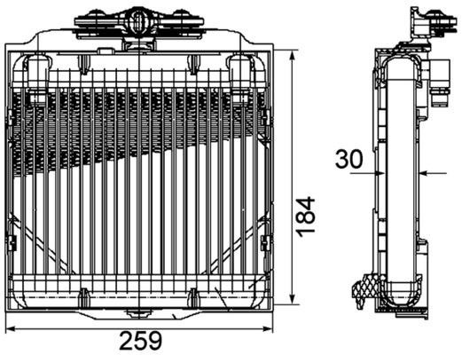 MAHLE CLC 102 000P Chladič...