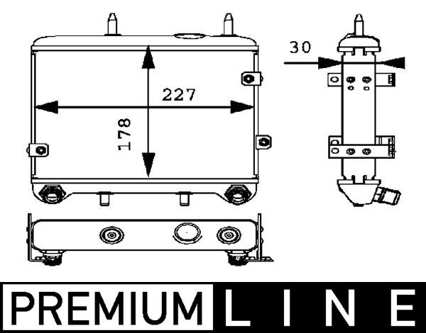 Oil Cooler, engine oil 2