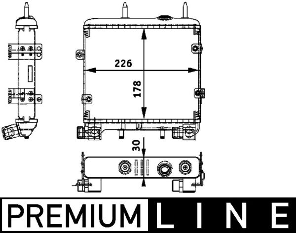 Oil Cooler, engine oil 2