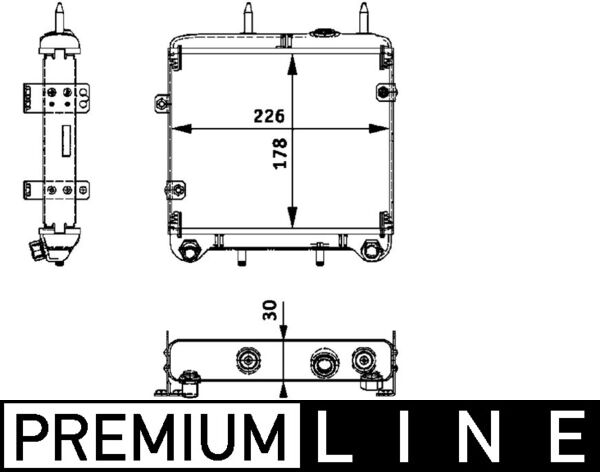 Oil Cooler, engine oil 2