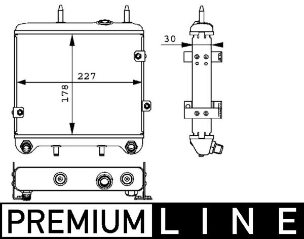 Oil Cooler, engine oil 2