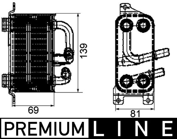 Oil Cooler, automatic transmission 2