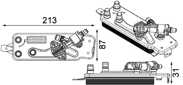 Oil Cooler, automatic transmission