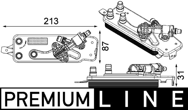 Oil Cooler, automatic transmission 2