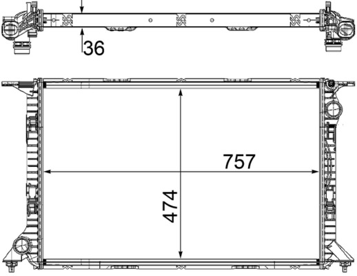 Radiator, engine cooling 5