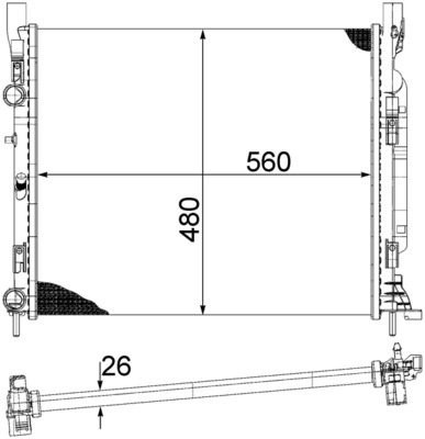 Radiator, engine cooling 8