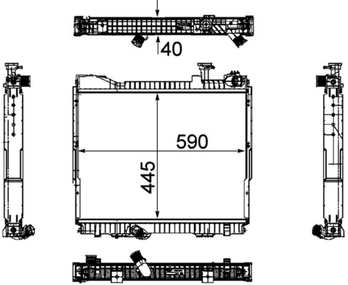 MAHLE CR 1171 000P Ψυγείο,...