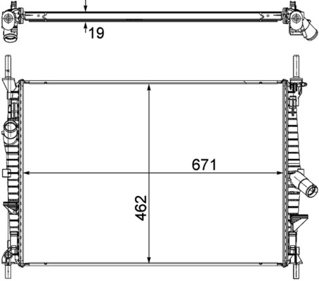 MAHLE CR 1370 000P Chladič,...