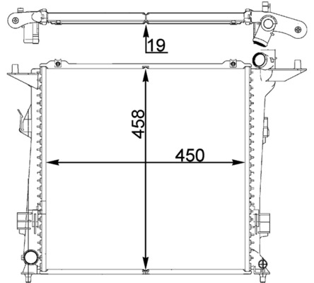 MAHLE CR 1401 000P Chladič,...