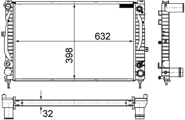 Radiator, engine cooling 5