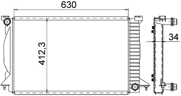 Radiator, engine cooling 8