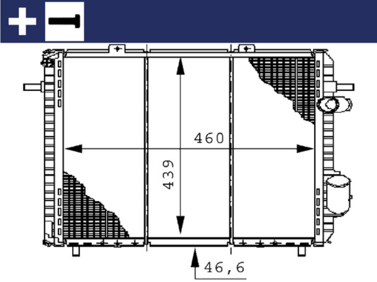 MAHLE CR 148 000S Chladič,...