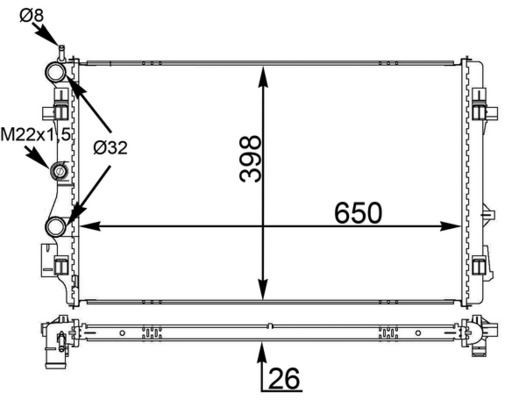 MAHLE CR 1559 000S Ψυγείο,...