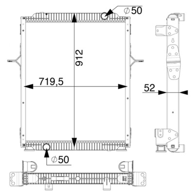 MAHLE CR 166 000P радиатор,...